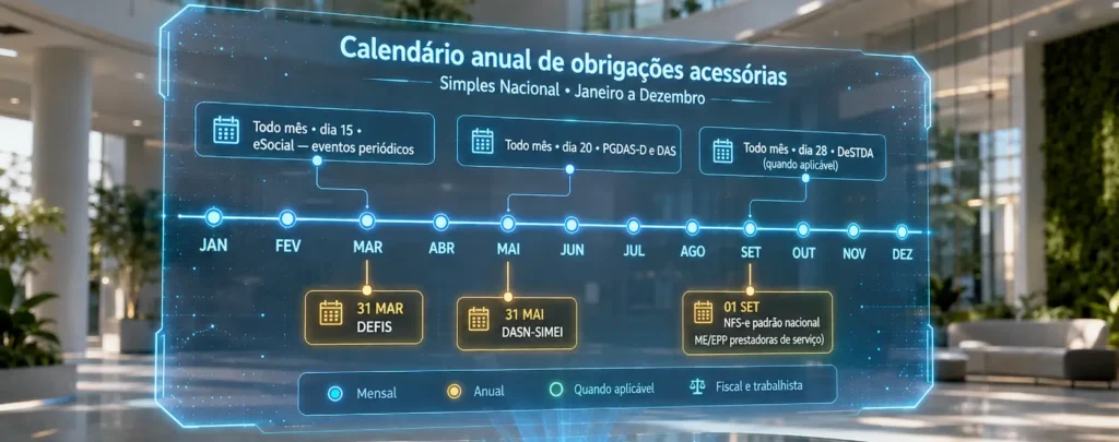 Obrigações Acessórias Simples Nacional 2026